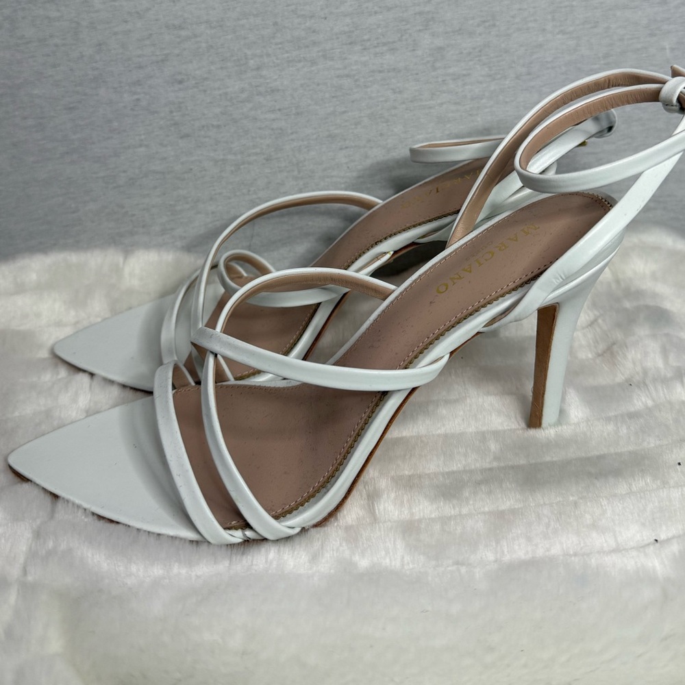 MARCIANO White Strappy Sandals